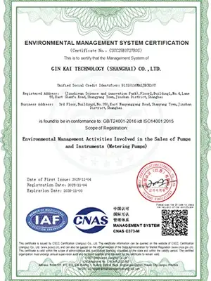 Certification du système de management environnemental