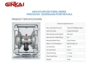 Pompe AODD en acier inoxydable GK40