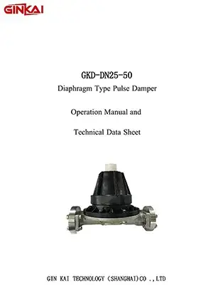 Manuel et fiche technique de l'amortisseur GKD-DN25-50