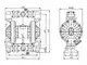 Pompe AODD en aluminium pour service de confinement 1-1/2"