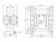 Pompe à double membrane pneumatique en PP 3/8"