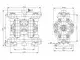 Pompe AODD à double membrane pneumatique en PVDF 1/2"