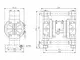 Pompe à double membrane pneumatique en PVDF 3/8"
