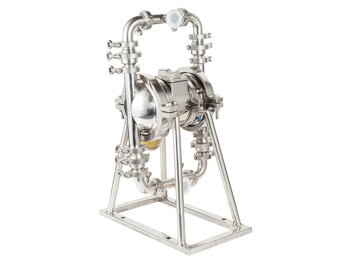 Pompe pneumatique à membranes