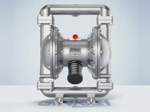 Pompe tout en acier inoxydable 1-1/2", orifices filetés avec sortie centrale