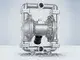 Pompe tout en acier inoxydable 1-1/2", orifices filetés avec sortie centrale