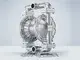 Pompe tout en acier inoxydable 1-1/2", orifices filetés avec sortie centrale