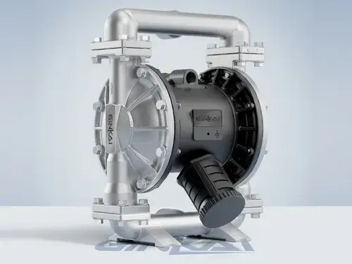 Pompe à membrane pneumatique en acier inoxydable 1"