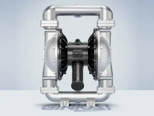 Pompe en acier inoxydable 2" avec orifices filetés, sortie centrale et intermédiaire en alliage d'aluminium