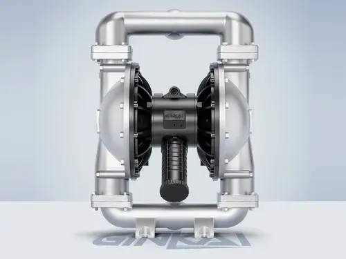 Pompe en acier inoxydable 2" avec orifices filetés, sortie centrale et intermédiaire en alliage d'aluminium